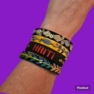 3/$30 Hatian Embroidered Sequin Tourist Bracelets